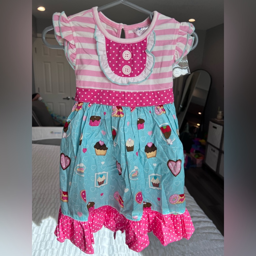 Zoey Addelyn Cupcake Dress 18M NWOT